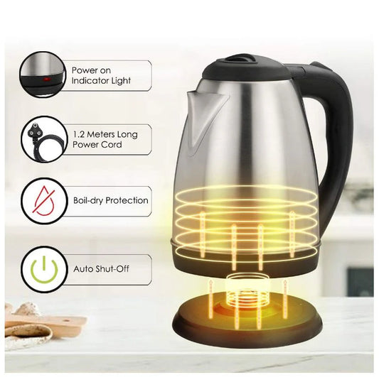 2L Electric Kettle Stainless Steel